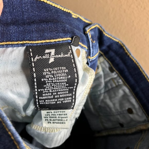 7 For All Mankind Women's Gwenevere Skinny Jeans Blue ~ Size 24 - Picture 6 of 6